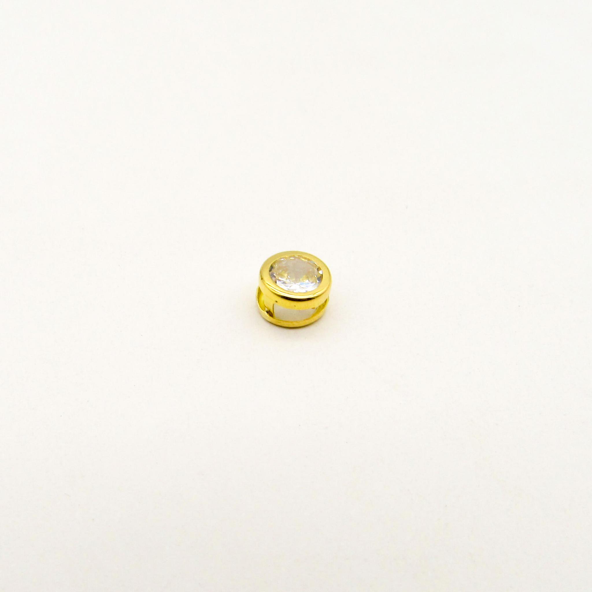 DIJE SUSANO 7MM CUBIC /O.AMARILLO
